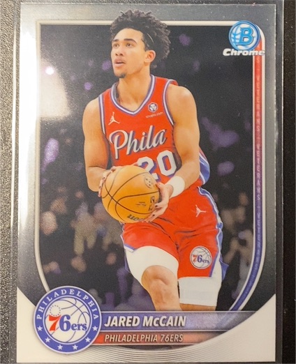 2025-26 Bowman Chrome #BCV-65 Jared McCain — front