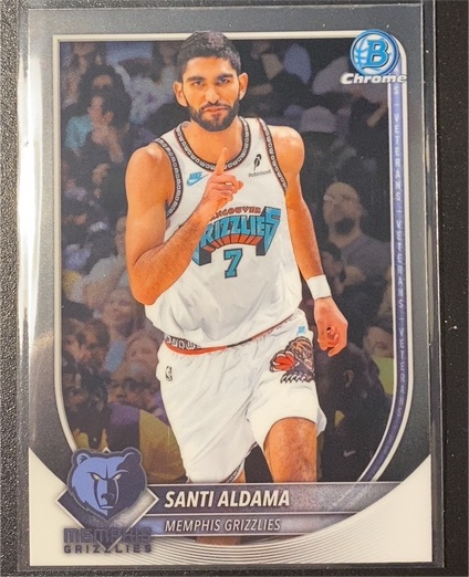 2025-26 Bowman Chrome #BCV-200 Santi Aldama — front