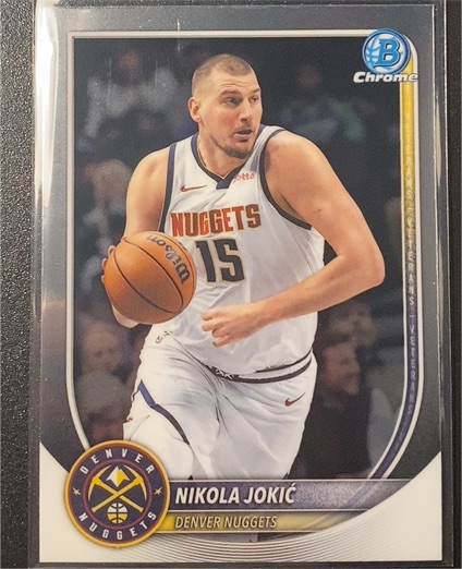 2025 Bowman Chrome #BCV-100 Nikola Jokić — front
