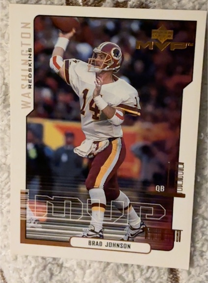 2000 Upper Deck MVP #181 Brad Johnson — front