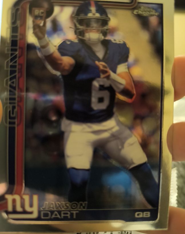 2025 Topps Chrome #306 Jaxson Dart — front