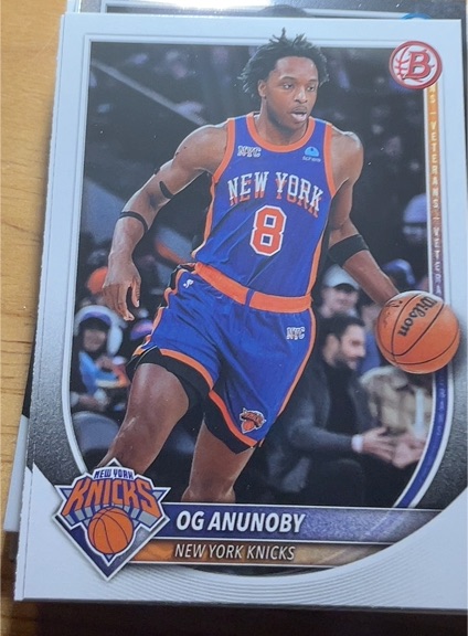 2025-26 Bowman #63 OG Anunoby — front