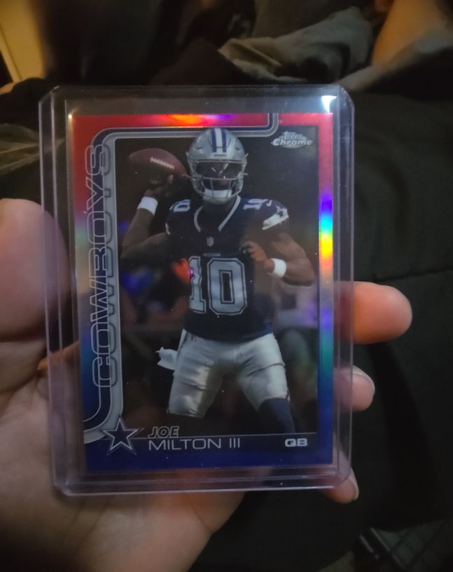 2025 Topps Chrome #85 Joe Milton III — front
