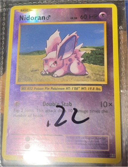2016 Pokémon XY Evolutions #43 Nidoran Male — front