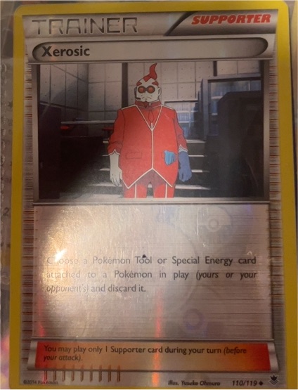 2014 Pokémon XY Phantom Forces #110 Xerosic — front