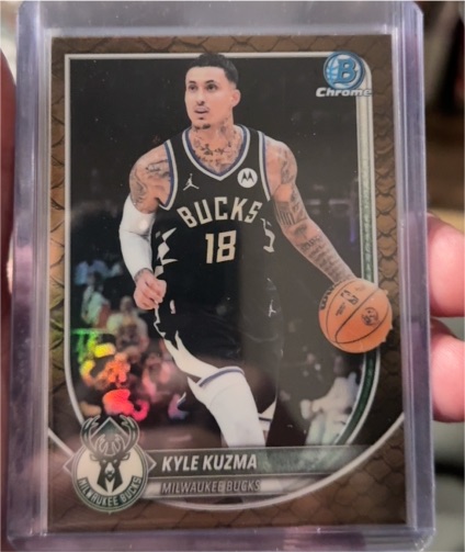 2025-26 Bowman Chrome #BCV-82 Kyle Kuzma — front