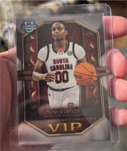 2025 Bowman Chrome VIP #VIP-22 Ta'Niya Latson — front