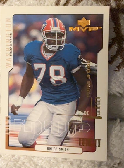 2000 Upper Deck MVP #186 Bruce Smith — front