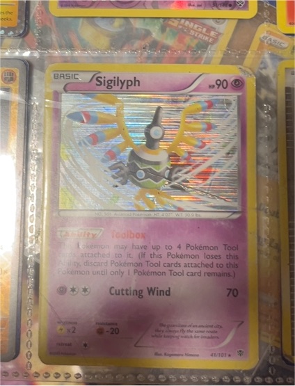 2013 Pokemon Black & White Plasma Blast #41 Sigilyph — front