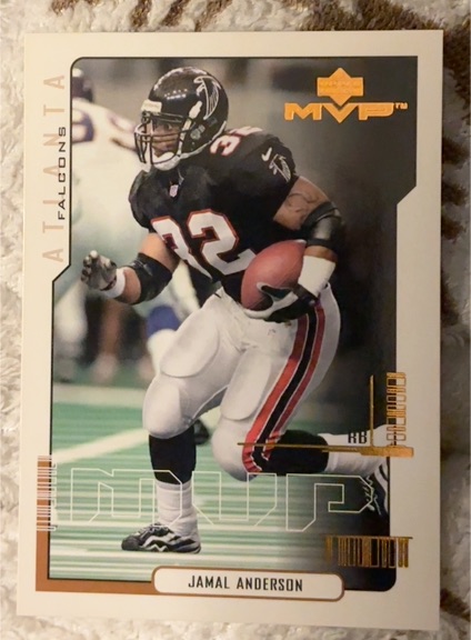 2000 Upper Deck MVP #10 Jamal Anderson — front