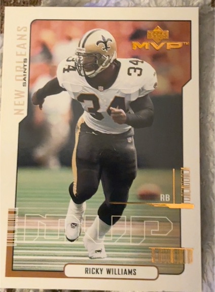 2000 Upper Deck MVP #102 Ricky Williams — front