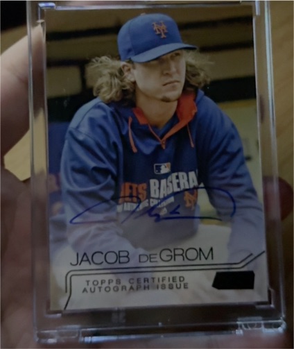2015 Topps Stadium Club #SCAJDG Jacob deGrom — front
