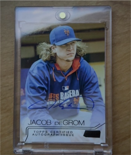 2015 Topps Certified Autograph Issue #Jacob deGrom — front