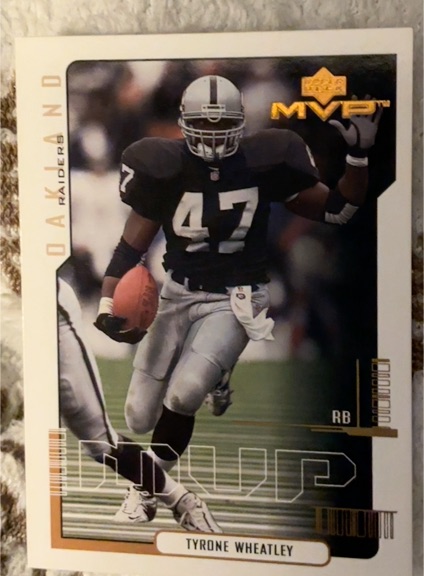 2000 Upper Deck MVP #122 Tyrone Wheatley — front