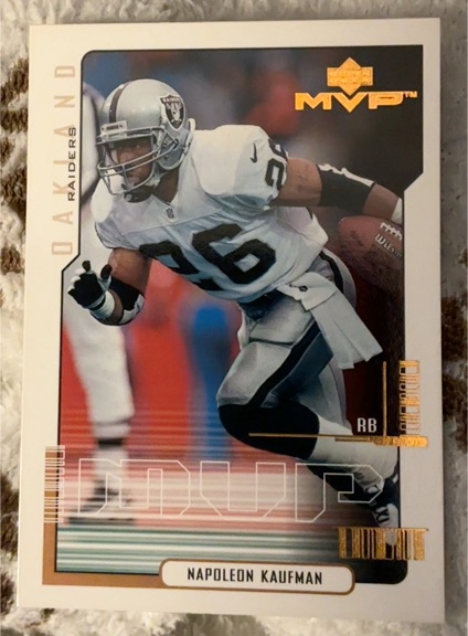 2000 Upper Deck MVP #123 Napoleon Kaufman — front