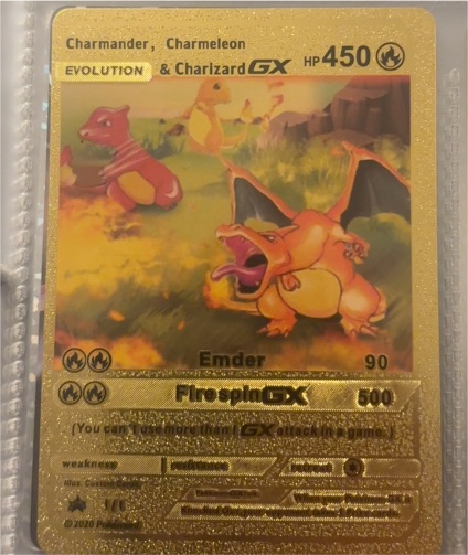 2020 Pokémon Evolution #1 Charmander, Charmeleon & Charizard GX — front