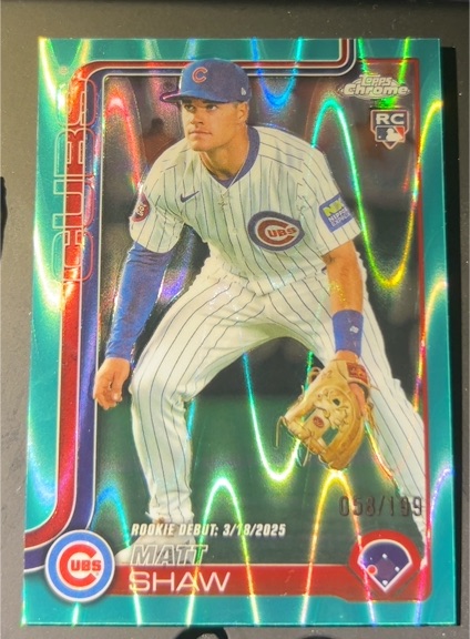 2025 Topps Chrome Update #USC135 Matt Shaw — front