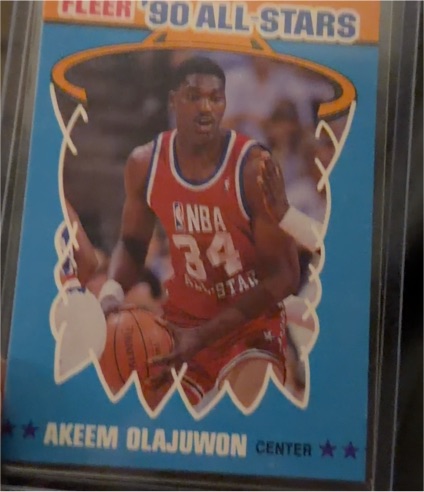 1990-91 Fleer All-Stars #3 Hakeem Olajuwon — front
