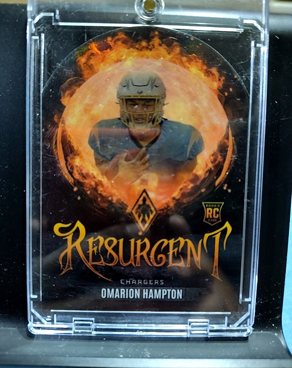 2025 Panini Phoenix #15 Omarion Hampton Resurgent Snow Globe Rookie Card — front