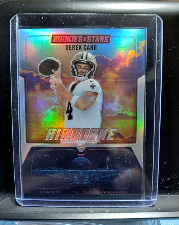 2025 Panini Rookies & Stars #16 Derek Carr Airborne Silver — front