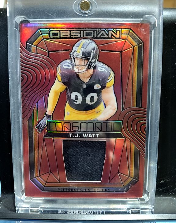2024 Panini Obsidian Magmatic Memorabilia #MM-TWT T.J. Watt — front