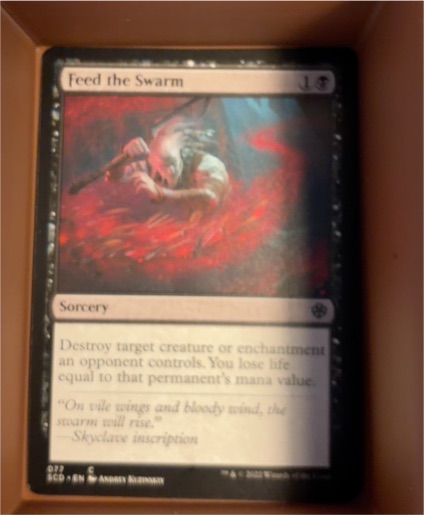 2022 Magic: The Gathering Zendikar Rising #102 Feed the Swarm — front