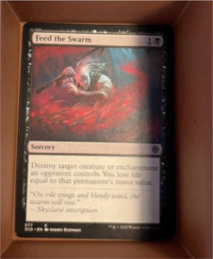 2022 Magic: The Gathering #77 Feed the Swarm — front