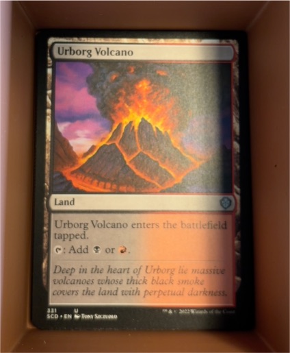 2022 Magic: The Gathering #331 Urborg Volcano — front