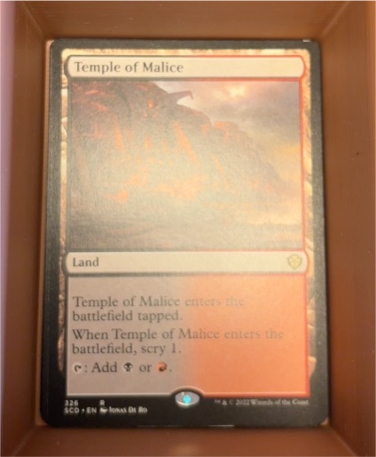2022 Magic: The Gathering #236 Temple of Malice — front