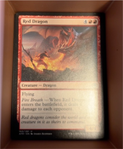 2021 Adventures in the Forgotten Realms #160 Red Dragon — front
