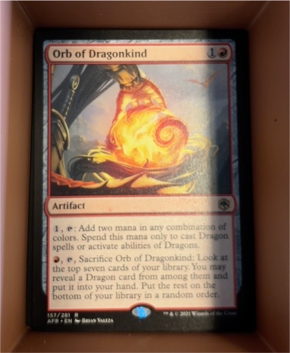2021 Magic: The Gathering #157 Orb of Dragonkind — front