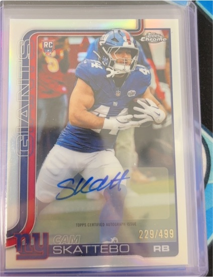 2025 Topps Chrome #331 Cam Skattebo — front