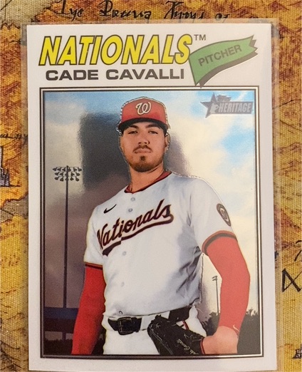 2026 Topps Heritage #68 Cade Cavalli — front
