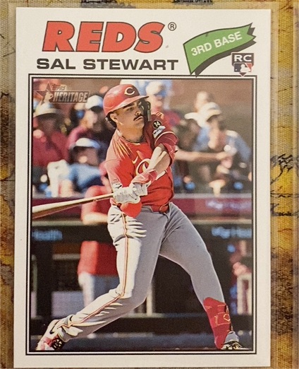 2026 Topps Heritage #221 Sal Stewart — front