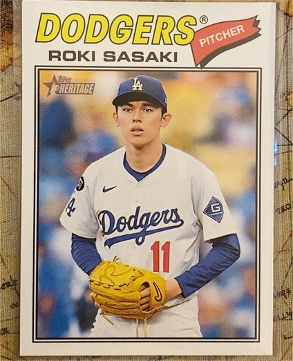 2026 Topps Heritage #39 Roki Sasaki — front