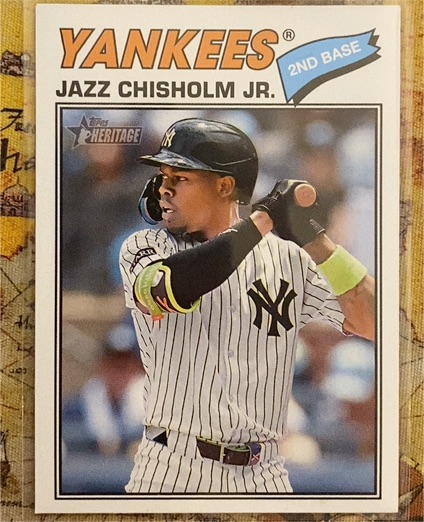 2026 Topps Heritage #196 Jazz Chisholm Jr. New York Yankees — front
