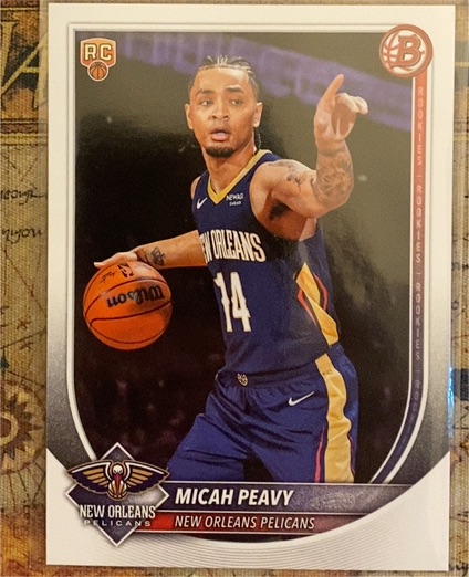 2025-26 Bowman #41 Micah Peavy — front