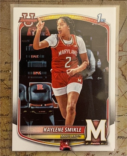 2025-26 Bowman Basketball Prospects 1st Bowman #BPP-39 Kaylene Smikle — front
