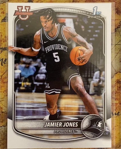 2025 Bowman Basketball #BPP-59 Jamier Jones — front