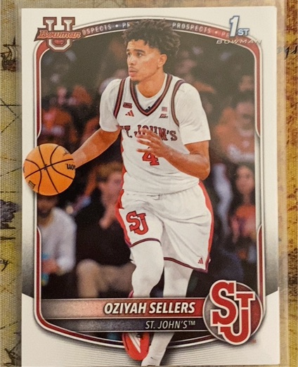 2025-26 Bowman Prospects #BPP-87 Oziyah Sellers — front