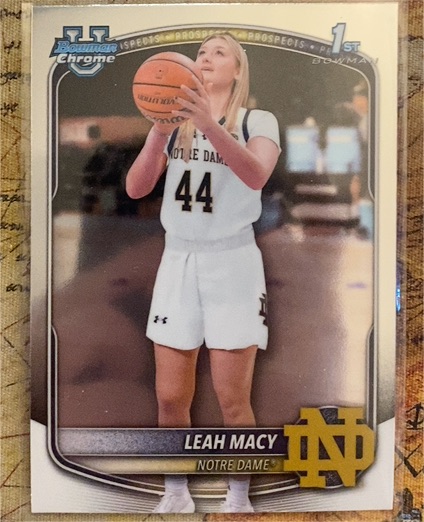 2025-26 Bowman Chrome #BCP-61 Leah Macy — front