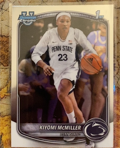 2025-26 Bowman Chrome Basketball #BCP-25 Kiyomi McMiller — front