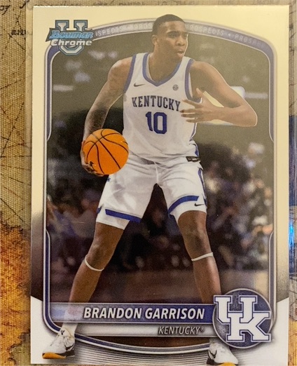2025-26 Bowman Chrome #BCP-97 Brandon Garrison — front