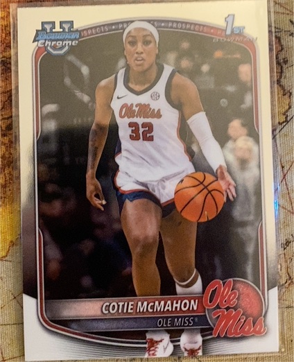 2025-26 Bowman Chrome Basketball #BCP-30 Cotie McMahon — front