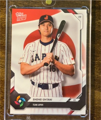 2026 Topps Now WBC Team Japan #JP01 Shohei Ohtani — front