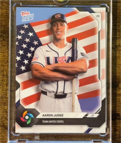 2026 Topps Now #26 Aaron Judge — front
