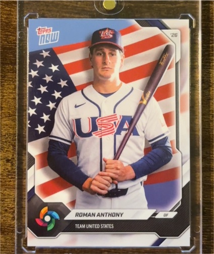 2026 Topps Now #USA12 Roman Anthony — front