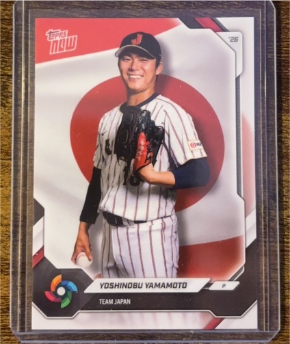 2026 Topps Now #JP03 Yoshinobu Yamamoto — front
