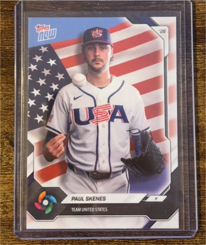 2026 Topps Now #26 Paul Skenes — front
