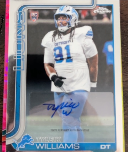 2025 Topps Chrome #RA-TW Tyleik Williams — front